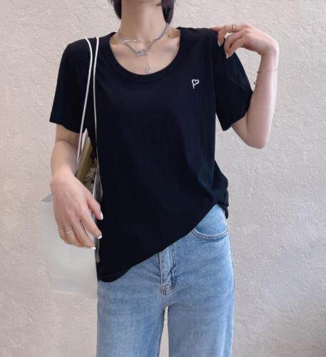 夏季T恤，女装T恤，原色