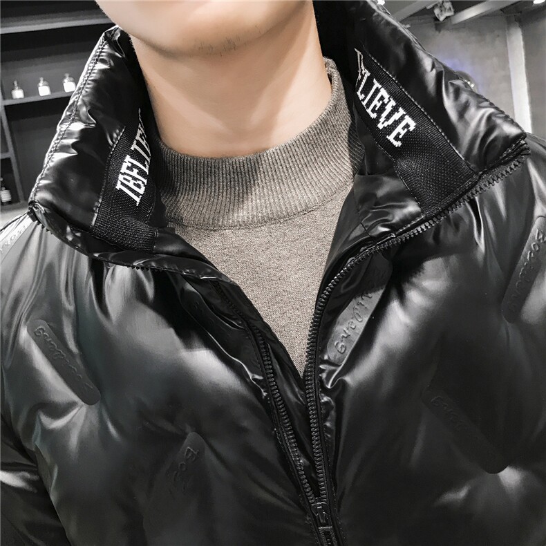 2020男士冬季亮面短款立领羽绒棉服帅气修身棉袄4002-MY8015,男装棉衣,星座1018