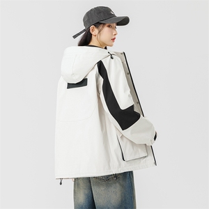 现货 2024新款秋季三防冲锋衣宽松大码夹克男 J155P85图片