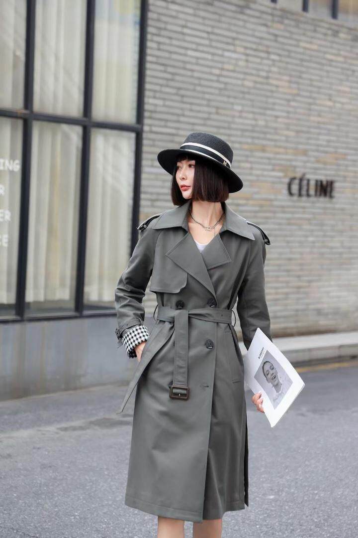 长款收腰风衣，女装风衣，YO\VLF雅洛菲