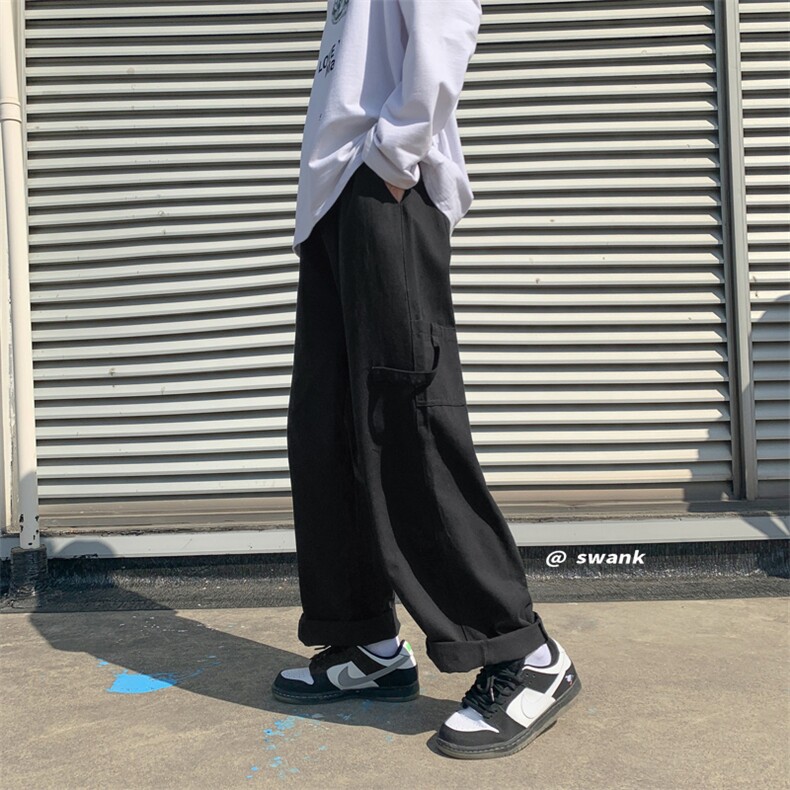 2024春装大口袋休闲裤工装裤美式男女潮227-2*C523*P50控68,男装休闲裤,星座227-2
