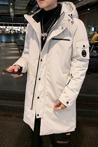 男士中长款羽绒服2020冬季新款韩版潮流加厚外套DS581T图片