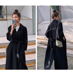 秋天风衣 时尚大气,女装风衣,早颜