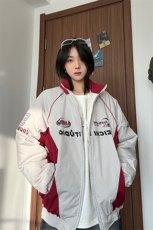 现货港风美式字母印花立领保暖棉服男女潮XZ213-MF08-P128控168，男装棉衣，星座213