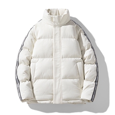 白底可二开潮牌棉衣2026冬加厚棉袄外套宽松面包服A436-1916-P75，男装棉衣，电商A436