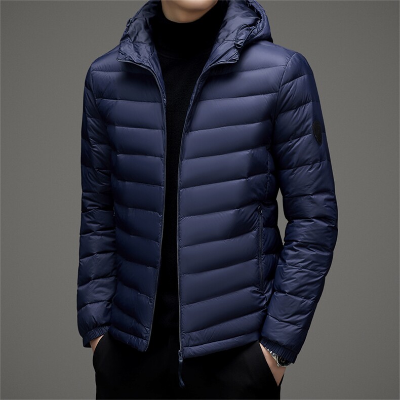BA52216钱塘2020-2新款休闲简约冬季厚款中年男士羽绒服外套P95,男装羽绒服,钱塘207-2