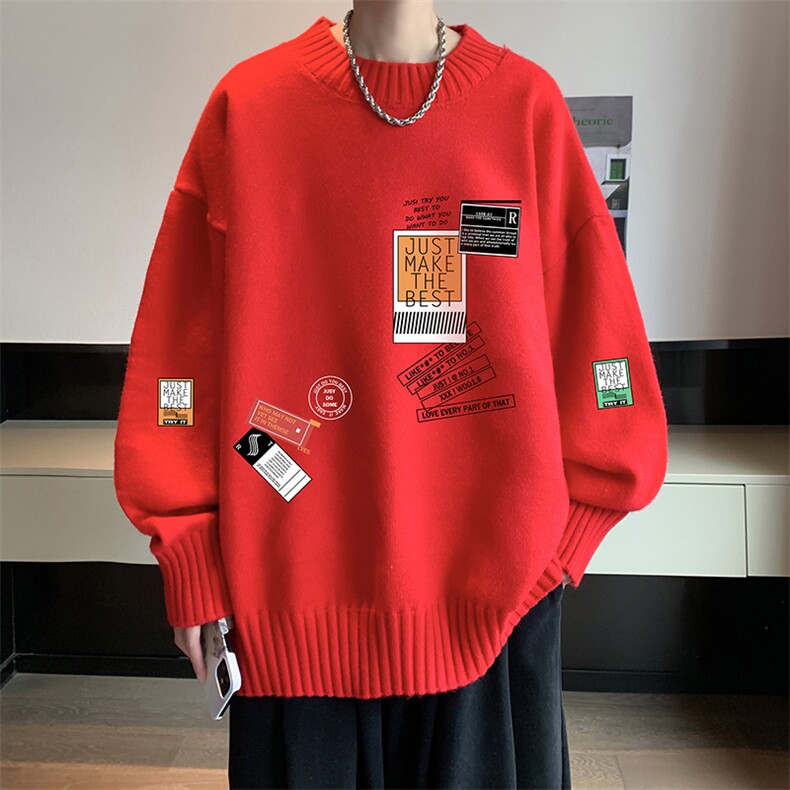 半高领毛衣男士大码针织衫男毛线衣男M18121-P45加绒款-P65,男装针织衫/毛衣,电商A040