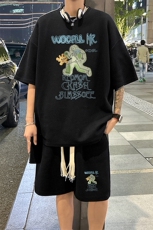 套装！华夫格套装短袖T恤短裤男TZ226-特P38，男装牛仔裤，电商B367