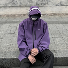 F17-P602024春季新款连帽露营夹克外套山系户外复古防水冲锋衣男，男装夹克，星座512-6