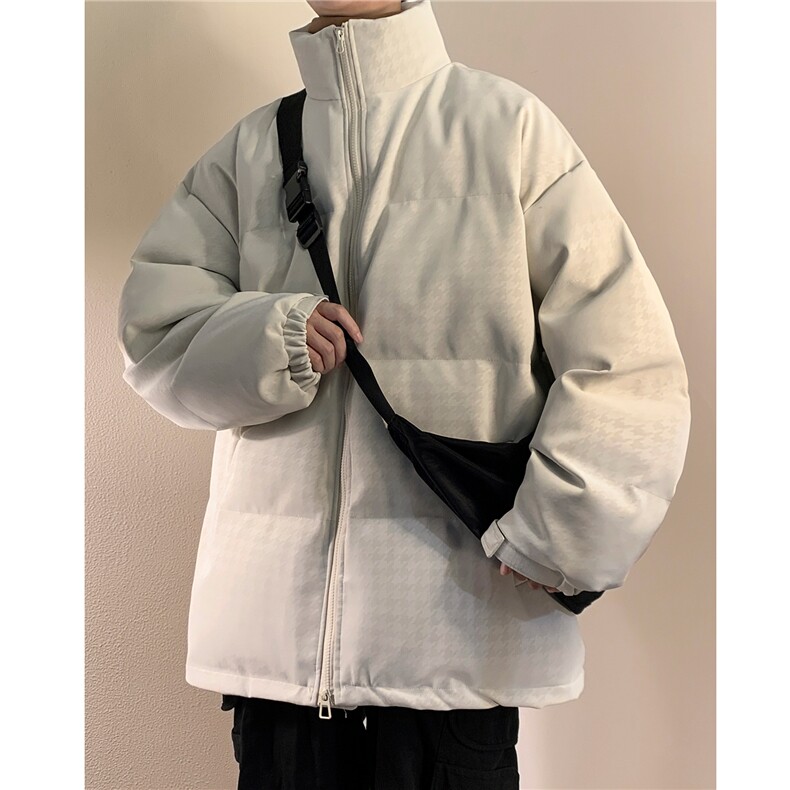 冬装新款宽松加厚皮衣棉衣棉服男潮大码学生棉袄外套D232P128,男装皮衣,电商A335-1（原A458）