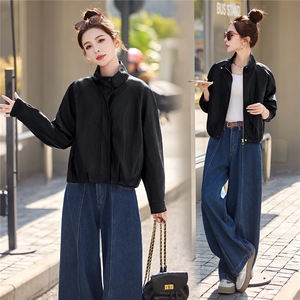 BAO现货外套女2026新款春秋季简约翻领软皮衣夹克上衣女装PU图片