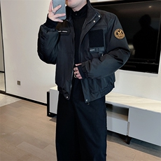 冬季新款高级工装骑兵服拉链立领棉服男潮保暖棉衣潮流M218-P128，男装棉衣，电商B267