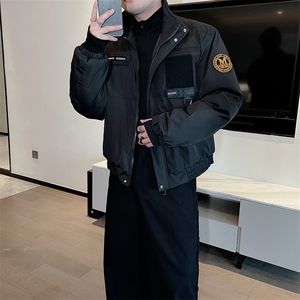 冬季新款高级工装骑兵服拉链立领棉服男潮保暖棉衣潮流 M218-P128图片