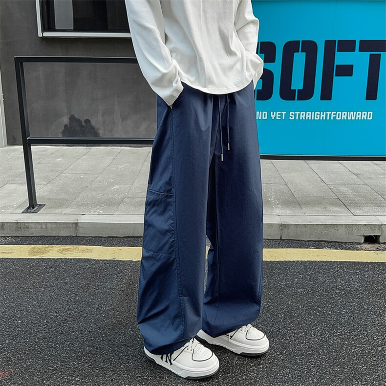 老钱风美式复古运动裤三防冲锋裤直筒休闲裤504-K254-特P25控49,女装休闲裤,星座504