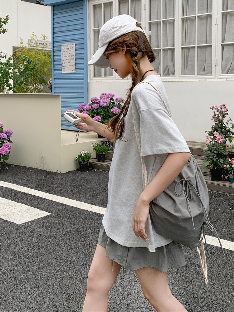 时髦感洋气减龄字母印花T恤套装裙女2025年夏季新款半身裙两件套,女装套装/套裙,浙宝220