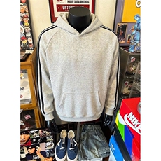 抖音得物高品质26春装美式高街全棉宽松三条杠织带连帽卫衣CM06，男装卫衣，电商A486