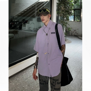 CS11-特P40 美式潮牌情侣装（送领带）学院风jk制服短袖衬衫男图片