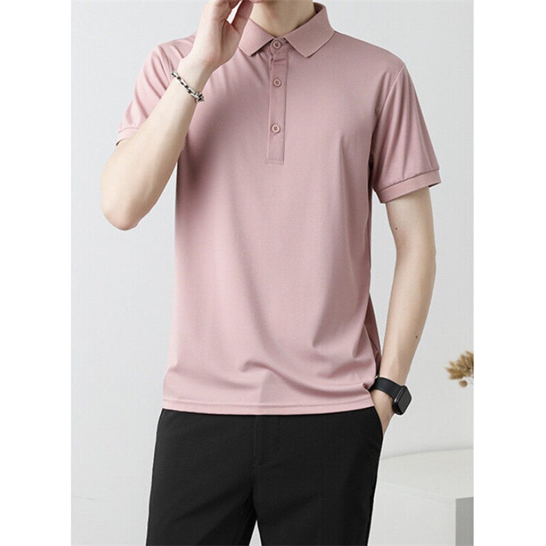 休闲Polo衫2025秋冬男士体恤纯色翻领长袖T恤上衣服男P07,男装Polo衫,星座1116A-2（原606A-1）