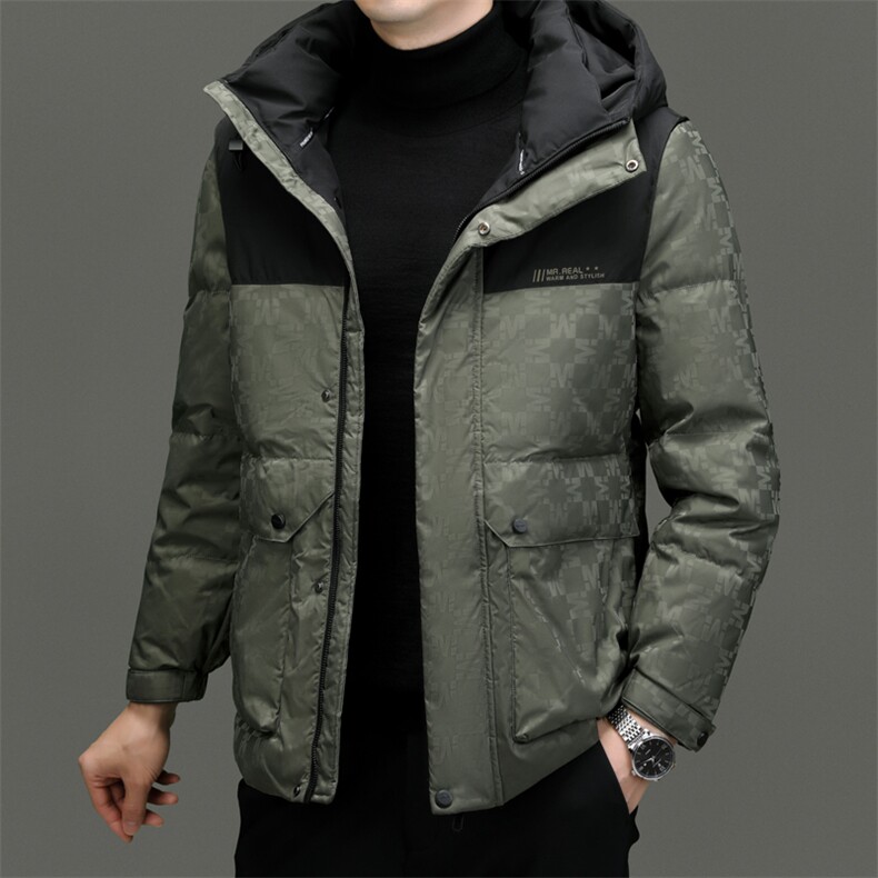 BNYR3982钱塘2020-2时尚简约冬季厚款中年男士90鸭绒羽绒服P275,男装羽绒服,钱塘207-2