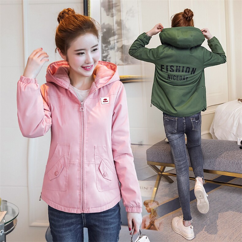 棉衣/棉服2020年冬季长袖中长款口袋时尚潮流韩版修身，女装棉衣/棉服，涵亦佰惠