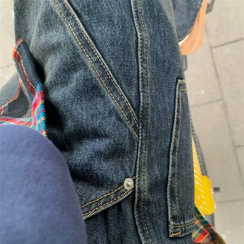 设计感水洗做旧牛仔裤男女大码秋冬2025新款宽松阔腿拖地长裤潮,男装牛仔裤,星座601-1