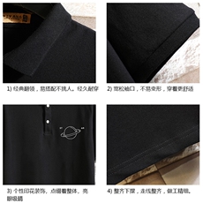 PL57238-P35翻领短袖polo衫男大码胖子半袖t恤男有领保罗衫砖墙，男装Polo衫，电商A040A
