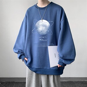 圆领卫衣男大码加厚长袖t恤男装  S6241-P28 加绒款-P33图片