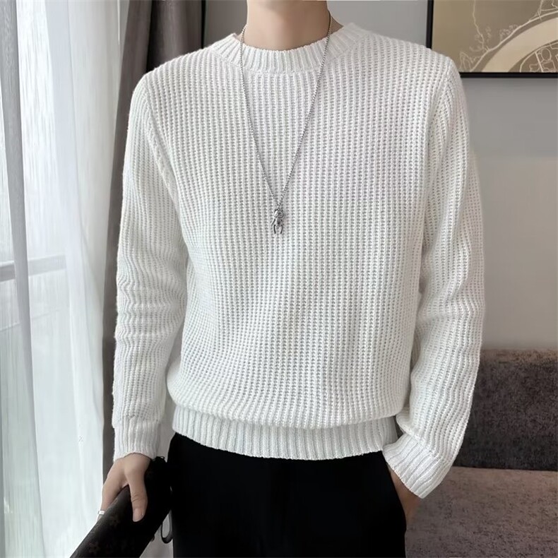 毛衣男秋冬季新款内搭圆领毛衫贴身针织打底上衣网红毛线衣男S529，男装针织衫/毛衣，星座1116A-2（原606A-1）