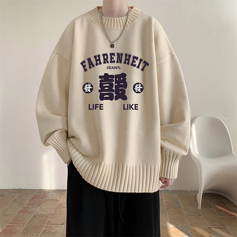 半高领毛衣男士大码针织衫男毛线衣男 M18256-P45 加绒款-P65图片
