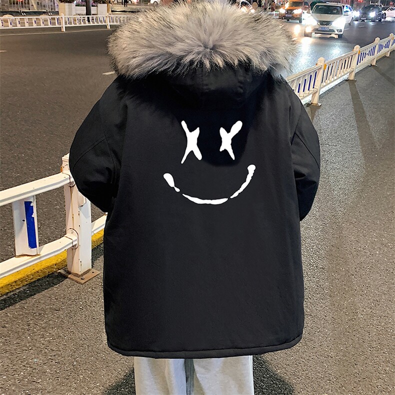 MM48190-P130冬季大毛领棉衣男士大码加厚棉袄男棉服,男装棉衣,电商A040