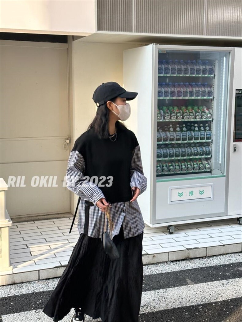 雷洛奇丽—2023春装拼接衬衫，女装衬衫，雷洛奇丽