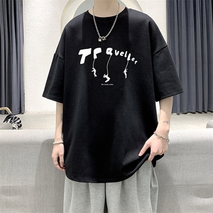 230g重磅纯棉短袖t恤男大码半袖半截袖 DX17449-P20图片