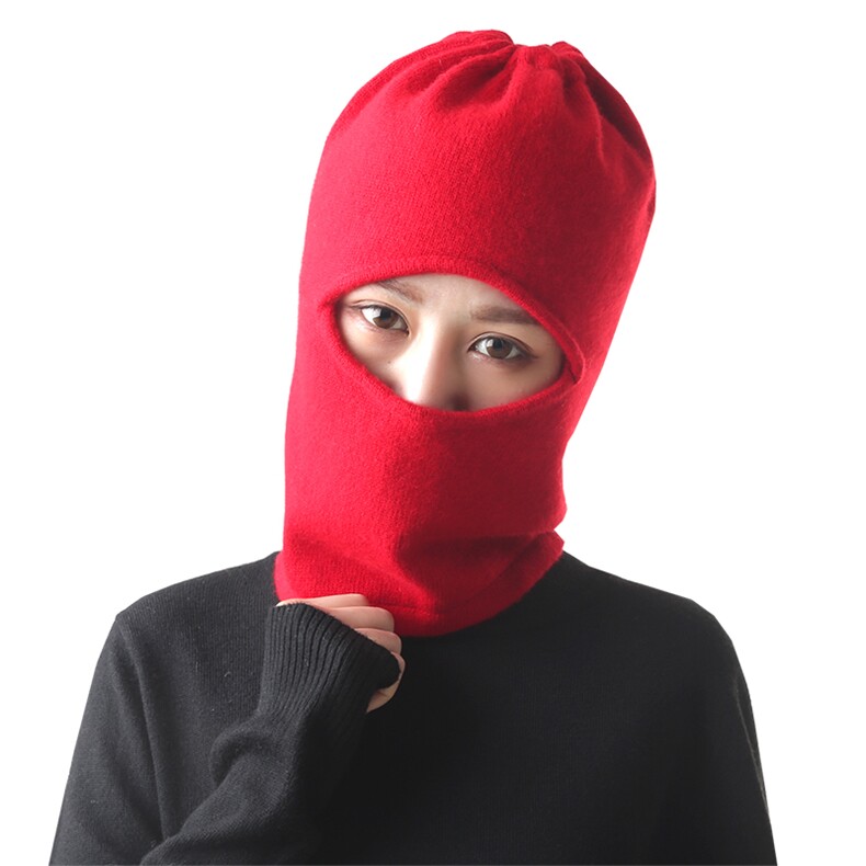 羊毛冷帽网红帽子女秋冬季毛绒针织显脸小堆堆帽大头围包头帽,饰品帽子,九月九羊绒