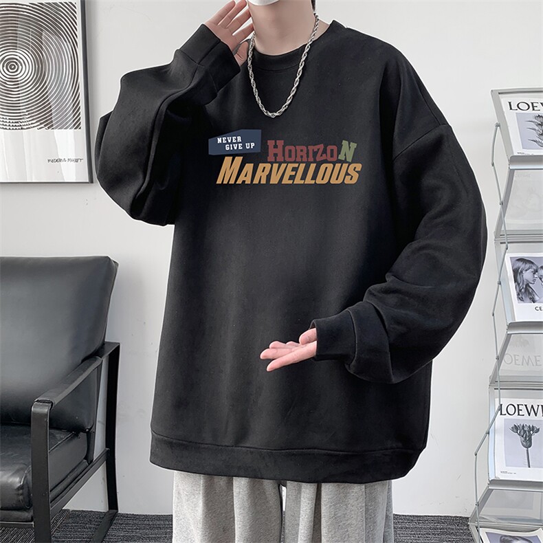 麂皮绒卫衣男大码重磅长袖t恤男JW81384-P35,男装卫衣,电商A040