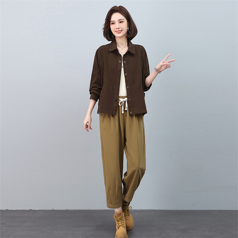 时尚休闲女装套装宽松显瘦两件套舒适百搭潮流新品,女装套装/套裙,叶笙衣