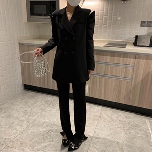 春款现货  两件套西装图片