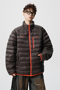 印花轻便90绒白鸭绒M-5XL大码：锦纶羽绒服男78196P238控328图片