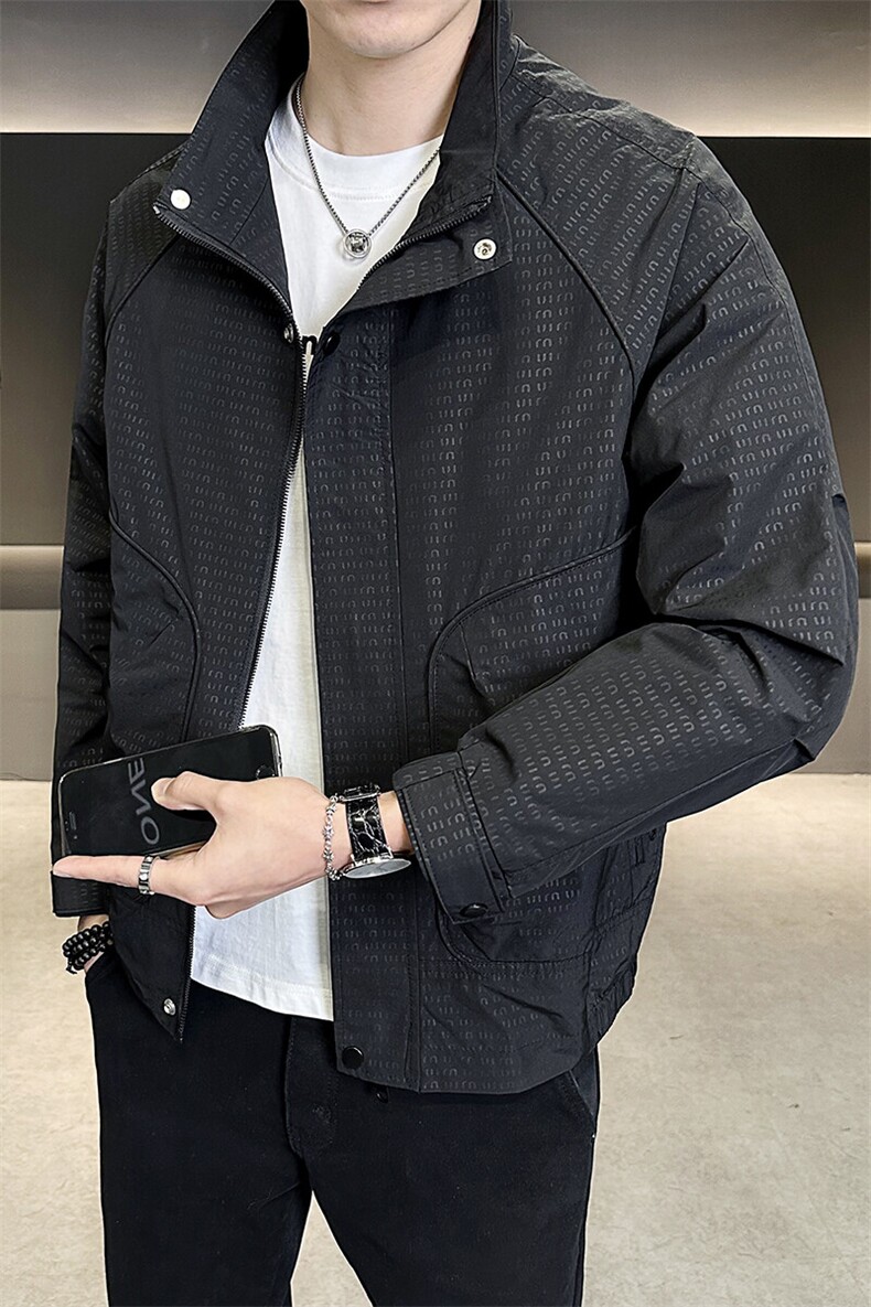抖音立领休闲百搭外套男装夹克C317-7066-P110,男装夹克,电商C317