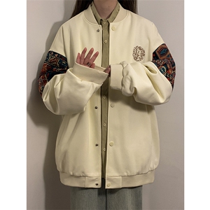 春秋季棒球服男女新款美式夹克休闲外套XZ102B-1-JK2608P85图片
