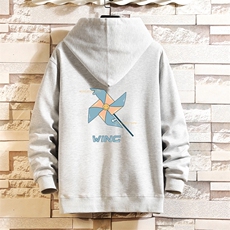 KS21112-P38连帽开衫卫衣男运动外套大码班服砖墙挂拍，男装卫衣，电商A040A