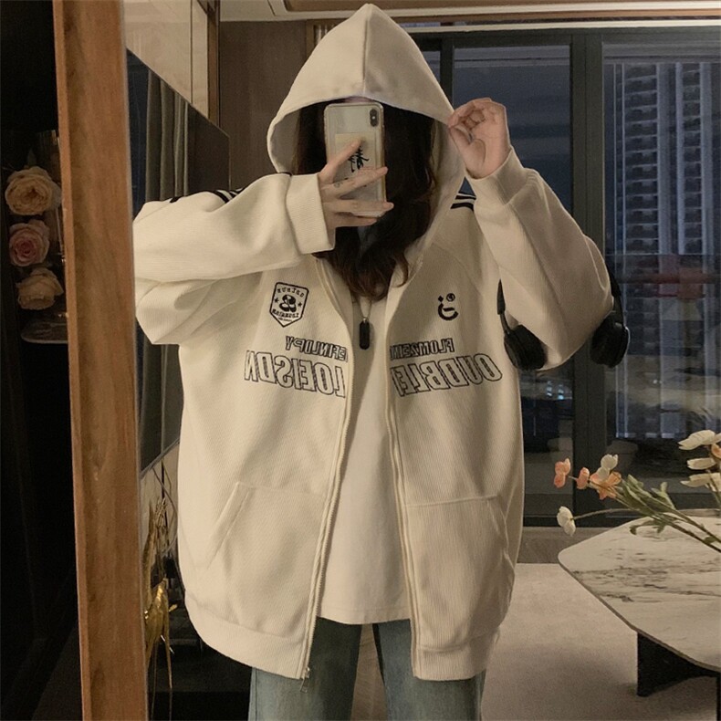 复古设计感小众华夫格插肩袖卫衣外套女春秋2025新款C817-P100,女装短外套,星座911-2(原星座613-2）