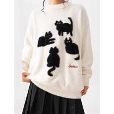 网图M9088-特P50马海毛毛衣女男秋冬季潮牌宽，男装针织衫/毛衣，电商D310B