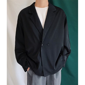 禁欲系衬衫纯色长袖西装男白色西服外套男女垂感免烫 XC330,男装西服套装,星座1116A（原606A-3）