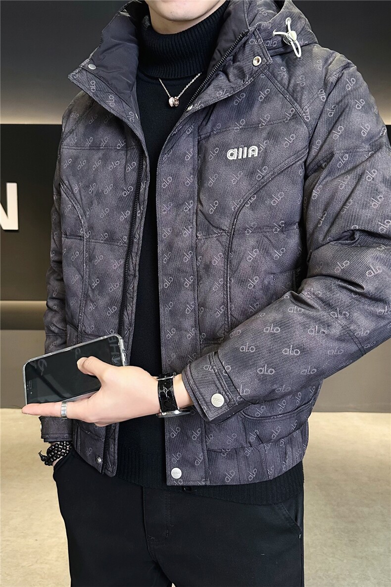 9519-M-4XL-P215标50绒男士休闲连帽不可拆刺绣羽绒服外套,男装羽绒服,电商B255