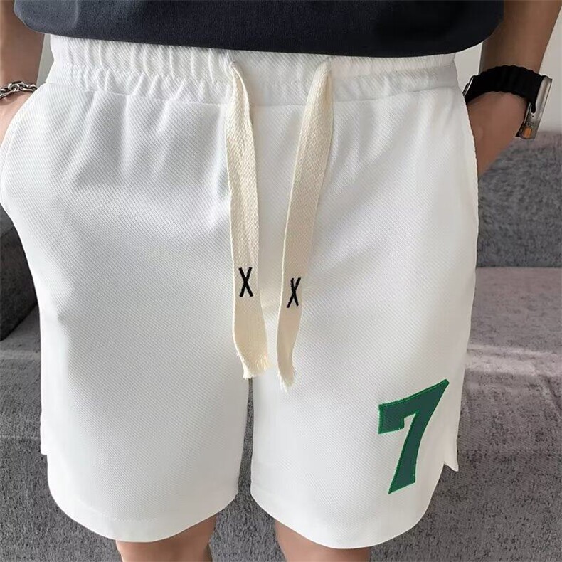 潮时尚潮牌直筒男休闲裤印花运动裤五分裤夏季宽松型KK135-P40,男装牛仔裤,星座911-3