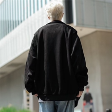 秋季青春流行男夹克文艺潮麂皮绒外套W6677P68，男装夹克，星座1116-2