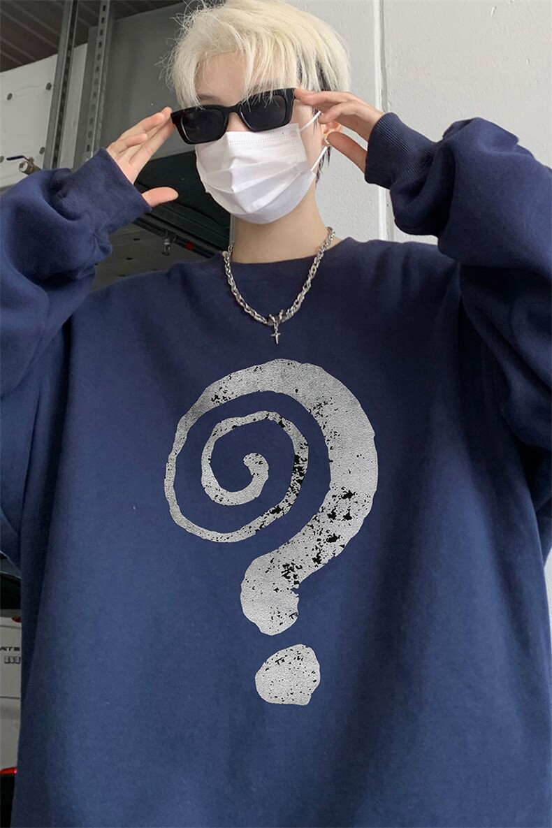 ！圆领卫衣男装港风长袖t恤男外套男WY535-特P23,男装T恤,电商B371