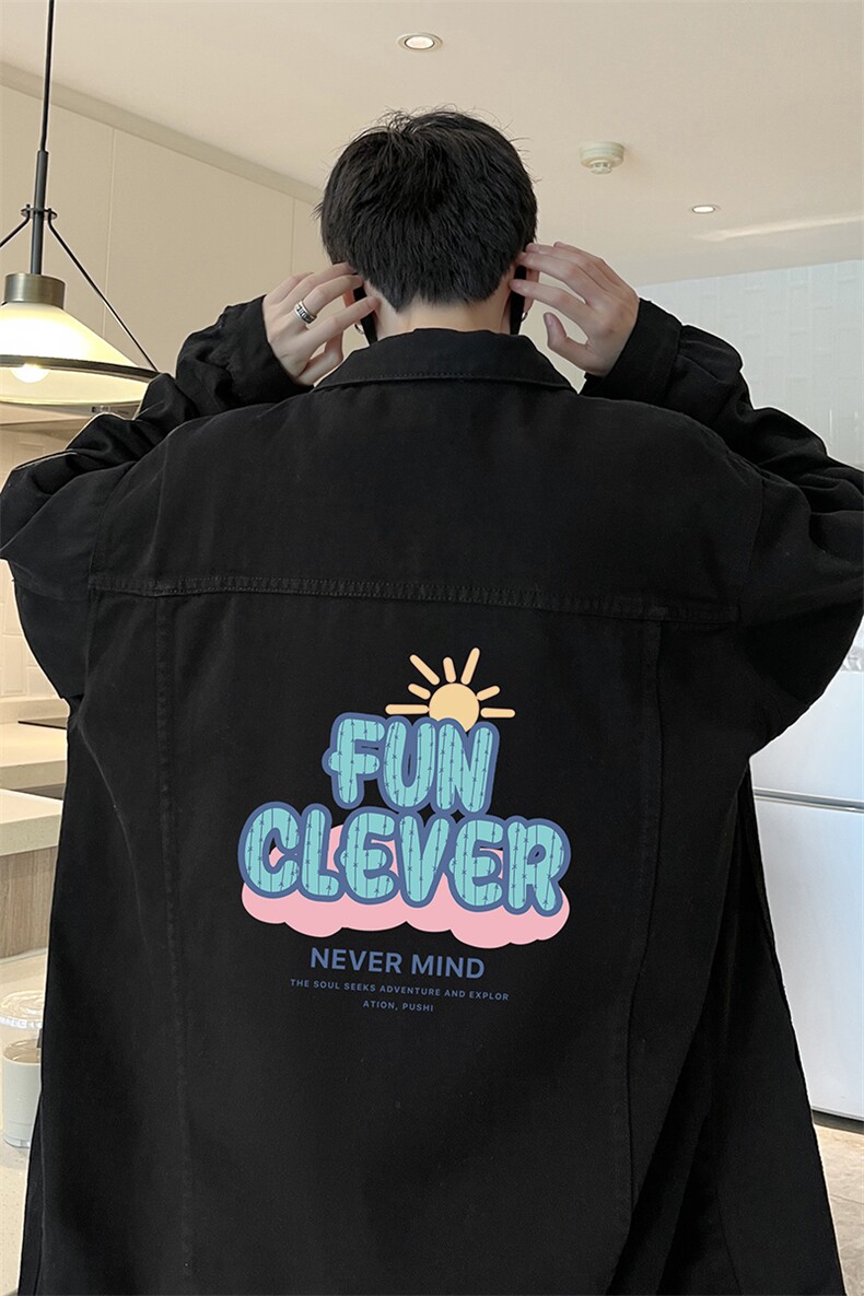牛仔夹克男大码牛仔外套男茄克NJ77377-P60,男装夹克,电商A040