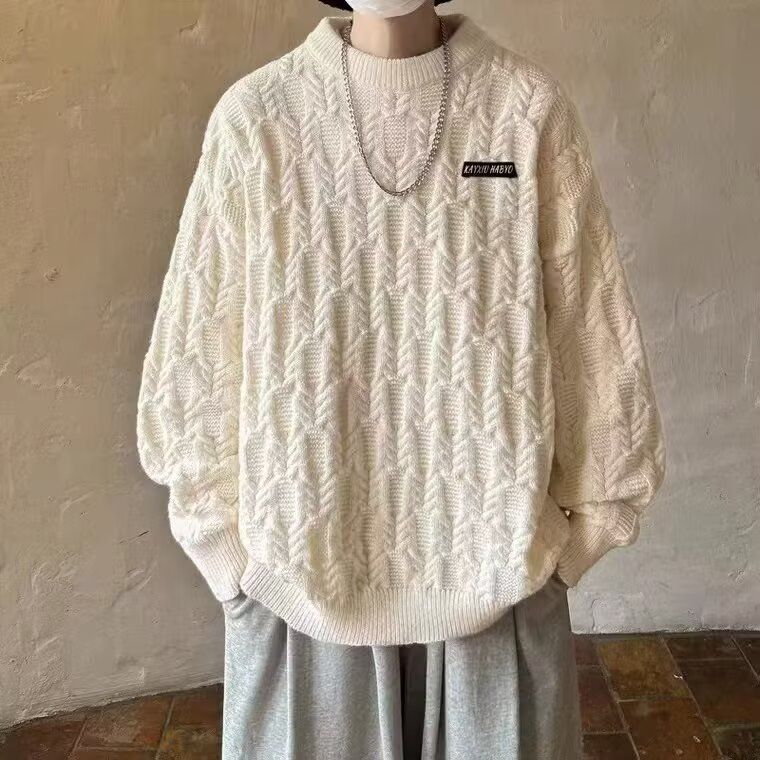 【量大价格可谈】日系复古毛衣男女秋冬潮牌加厚毛衣SCL-X015P48,男装针织衫/毛衣,星座1112-1