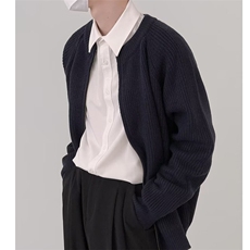 简约韩版鹿毛绒毛衣开衫男士春秋冬季外套休闲保暖针织衫XM220，男装针织衫/毛衣，星座208-5